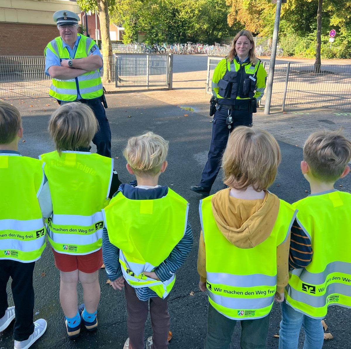 Verkehrstraining mit der Polizei
